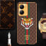 Vaku ® Vivo Y56 Lynx Designer Leather Pattern Gold Electroplated Soft TPU Back Cover Case