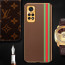 Vaku ® Xiaomi Redmi Note 11 Felix Line Leather Stitched Gold Electroplated Soft TPU Back Cover Case