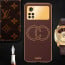 Vaku ® Xiaomi Poco M4 Pro Skylar Leather Pattern Gold Electroplated Soft TPU Back Cover