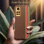 Vaku ® Xiaomi Redmi Note 11s Felix Line Leather Stitched Gold Electroplated Soft TPU Back Cover Case