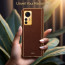 Vaku ® Xiaomi 12 Pro 5G Luxemberg Leather Pattern Gold Electroplated Soft TPU Back Cover