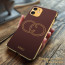 Vaku ® Apple iPhone 11 Skylar Leather Pattern Gold Electroplated Soft TPU Back Cover