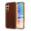 Vaku ® Samsung Galaxy A05s Luxemberg Leather Pattern Gold Electroplated Soft TPU Back Cover
