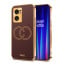 Vaku ® OnePlus Nord CE 2 5G Skylar Leather Pattern Gold Electroplated Soft TPU Back Cover