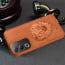 Vaku ®  Oppo A3 Pro 5G Lion Embossed Luxury Designer Leather Protective Back Cover Case