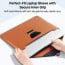 Vaku Luxos ® URBANMATE MacBook & Laptop Sleeve 13/14 Inch Vegan Leather Ultra-Thin Protection Sleeve With Built-in Stand