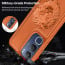 Vaku ® Vivo Y29 5G Lion Embossed Luxury Designer Leather Protective Back Cover