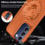 Vaku ® Vivo T3 5G Lion Embossed Luxury Designer Leather Protective Back Cover