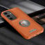 Vaku ® Samsung Galaxy S24 FE Regal Shield Metal Lion Engraved Leather Protective Back Cover