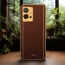 Vaku ® Vivo Y55s 5G Luxemberg Leather Pattern Gold Electroplated Soft TPU Back Cover