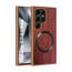 Vaku ® Samsung Galaxy S24 Ultra Diamond Plume Pattern Magnetic Magsafe Matte Soft-Touch Texture Back Cover