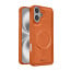 Vaku ® Apple iPhone 16 Plus Maxtron Leather Stitched Magnetic Magsafe Non-Slip Grip Shockproof Back Cover