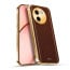 Vaku ® Vivo T3x 5G Luxemberg Leather Pattern Gold Electroplated Soft TPU Back Cover