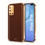 Vaku ® Vivo V19 Luxemberg Series Leather Stitched Gold Electroplated Soft TPU Back Cover