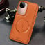 Vaku ® Vivo V40e 5G Maxtron Leather Stitched Magnetic Magsafe Non-Slip Grip Shockproof Back Cover