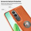 Vaku ® OnePlus Nord CE4 Regal Shield Metal Lion Engraved Leather Protective Back Cover