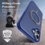 Vaku Luxos ® Apple iPhone 16 Plus Castros MagPro with Magnetic Alloy Ring Metal Kickstand Scratch Resistant Certified Mag-Safe Protection Cover