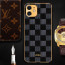 Vaku ® Apple iPhone 11 Cheron Leather Electroplated Soft TPU Back Cover