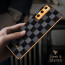 Vaku ® Vivo V20 SE Cheron Leather Electroplated Soft TPU Back Cover