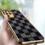 Vaku ® Oppo F19 Pro Cheron Leather Electroplated Soft TPU Back Cover