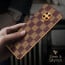 Vaku ® Xiaomi Redmi Note 9 Pro Max Cheron Series Leather Stitched Gold Electroplated Soft TPU Back Cover