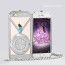Diamond Lover ® Apple iPhone 6 / 6S Ultra Luxury Crystal + Diamond Metal Bumper with Pearl Chain Back Cover