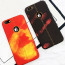 Vaku ® Apple iPhone 7 Lexza Volcano Fire Series Hot-Color Changing Double-Stitch Infinite Thermal Sensing Technology Back Cover