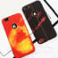Vaku ® Apple iPhone 8 Lexza Volcano Fire Series Hot-Color Changing Double-Stitch Infinite Thermal Sensing Technology Back Cover