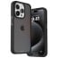 eller santé ® Apple iPhone 15 Pro Max Elemento Drop Protection, Shockproof Guard Corner Frosted Back Cover