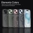 Vaku Luxos ® Apple iPhone 15 Elemento MagPro Drop Protection, Shockproof Guard Corner Frosted Back Cover