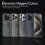 eller santé ® Apple iPhone 15 Pro Max Elemento MagPro Drop Protection Shockproof Guard Corner Frosted Certified Mag-Safe Back Cover