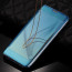 Vaku ® Samsung Galaxy S8 Mate Smart Awakening Mirror Folio Metal Electroplated PC Flip Cover