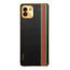 Vaku ® Samsung Galaxy A03 Felix Line Leather Stitched Gold Electroplated Soft TPU Back Cover