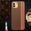 Vaku ® Samsung Galaxy A03 Felix Line Leather Stitched Gold Electroplated Soft TPU Back Cover