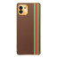 Vaku ® Samsung Galaxy A03 Felix Line Leather Stitched Gold Electroplated Soft TPU Back Cover