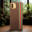 Vaku ® Samsung Galaxy A03 Felix Line Leather Stitched Gold Electroplated Soft TPU Back Cover