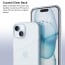 Vaku Luxos ® Apple iPhone 15 Glassy Series Clear TPU Shockproof Scratch Resistant, Slim, Thin, Military-Grade Protection Back Cover