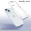 Vaku Luxos ® Apple iPhone 15 Plus Glassy Series Clear TPU Shockproof Scratch Resistant, Slim, Thin, Military-Grade Protection Back Cover