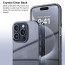 Vaku Luxos ® Apple iPhone 15 Pro Max Glassy Series Clear TPU Shockproof Scratch Resistant, Slim, Thin, Military-Grade Protection Back Cover