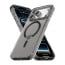 Vaku Luxos ® Apple iPhone 17 Pro Max Glassy Magpro Smokey Transparent TPU Case Shockproof Non-Yellowing Scratch Resistant Military Grade Protection Screen Protector Back Cover