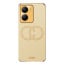 Vaku ® Vivo T2x 5G Skylar Leather Pattern Gold Electroplated Soft TPU Back Cover