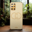 Vaku ® OnePlus 8T Skylar Leather Pattern Gold Electroplated Soft TPU Back Cover