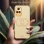 Vaku ® Vivo Y73 Skylar Leather Pattern Gold Electroplated Soft TPU Back Cover