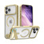Vaku Luxos ® Apple iPhone 17 Pro Orion Magpro Scratch Resistant Camera Screen Protector Case With Alloy Metal Stand Shockproof Back Cover