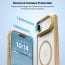 Vaku Luxos ® Apple iPhone 17 Air Orion Magpro Scratch Resistant Camera Screen Protector Case With Alloy Metal Stand Shockproof Back Cover