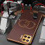Vaku ® Oppo F17 Pro Skylar Leather Pattern Gold Electroplated Soft TPU Back Cover
