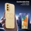 Vaku ® Vivo Y30 Skylar Leather Pattern Gold Electroplated Soft TPU Back Cover
