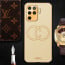 Vaku ® Oppo F19 Pro Skylar Leather Pattern Gold Electroplated Soft TPU Back Cover