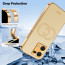 Vaku ® Oppo F21 Pro Skylar Leather Pattern Gold Electroplated Soft TPU Back Cover