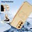 Vaku ® Vivo Y30 Skylar Leather Pattern Gold Electroplated Soft TPU Back Cover
